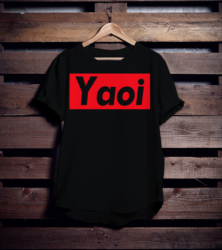 Yaoi Red Black Bold Text Manga T-Shirt