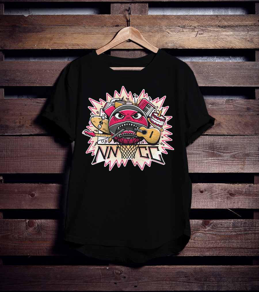 NNNGG Lem Lemm Basketball Guitar Music Elements T-Shirt