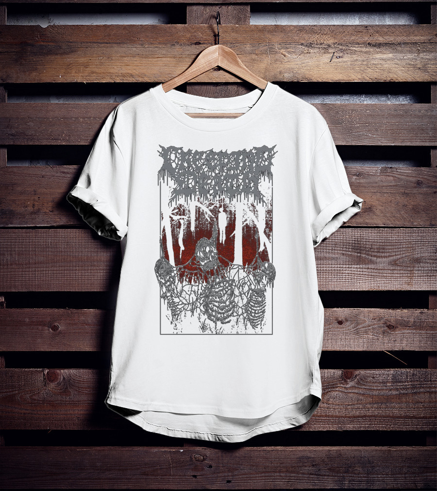 Creeping Death Skeletons In Haunted Forest With Hanging Figures T-Shirt