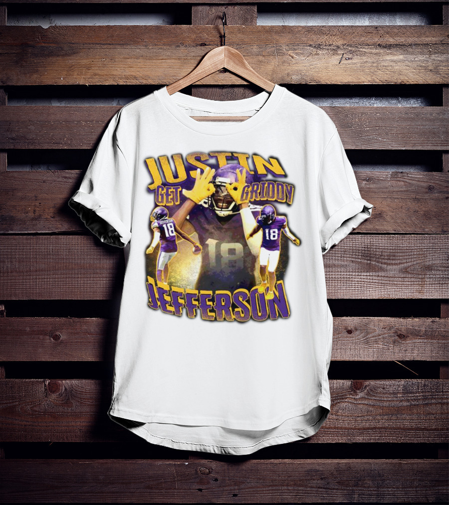 Justin Get Griddy Jefferson 18 T-Shirt