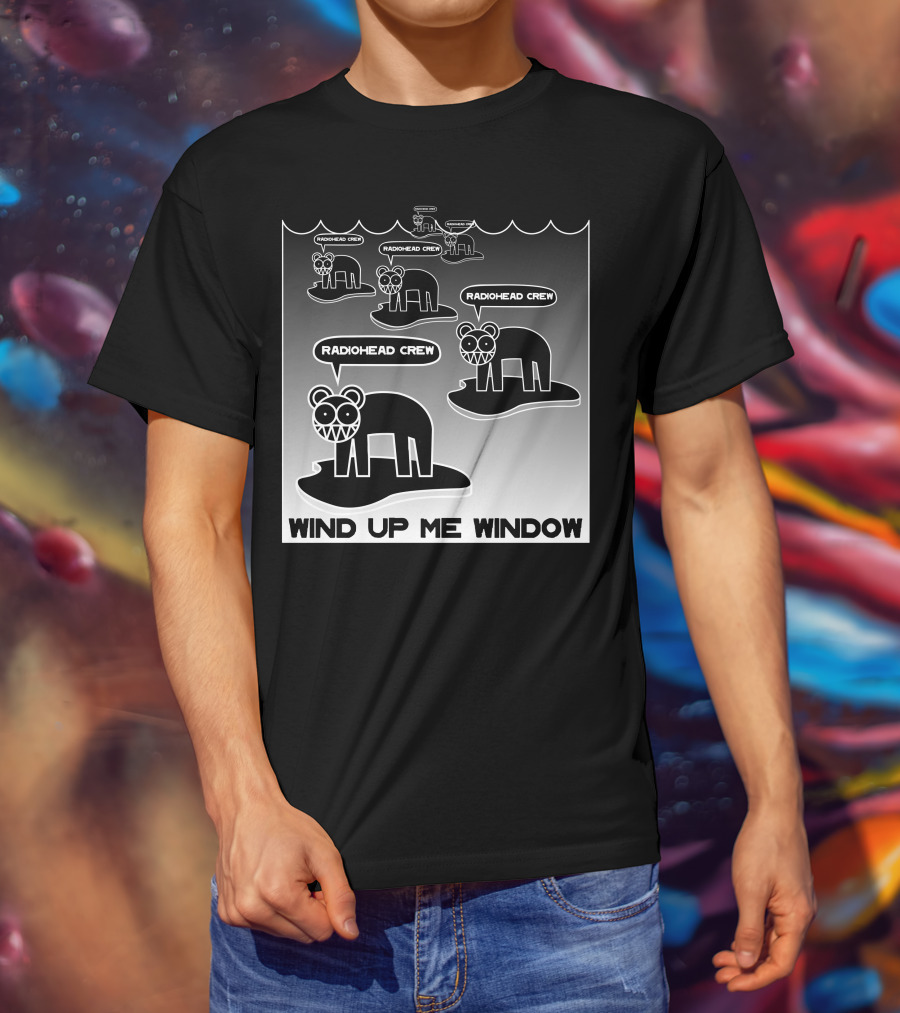 Radiohead Crew Wind Up ME Window T-Shirt