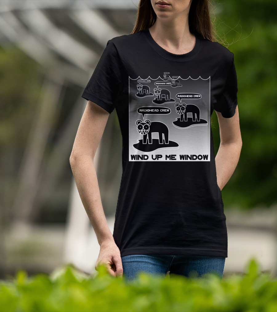 Radiohead Crew Wind Up ME Window T-Shirt