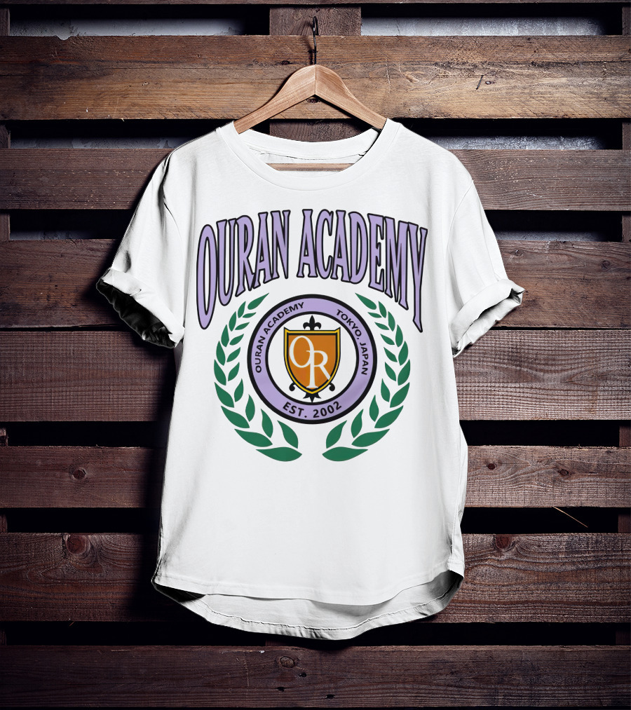 Ouran Academy Tokyo Japan Est. 2002 Emblem Crest T-Shirt