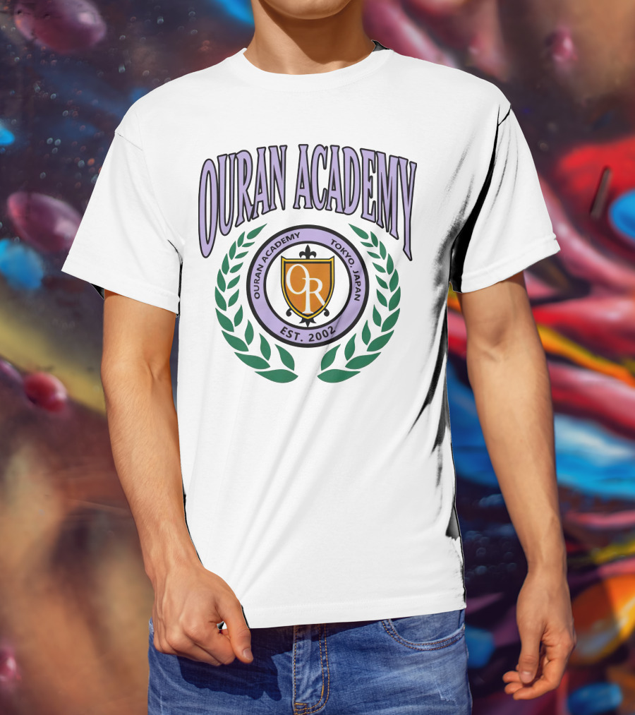 Ouran Academy Tokyo Japan Est. 2002 Emblem Crest T-Shirt
