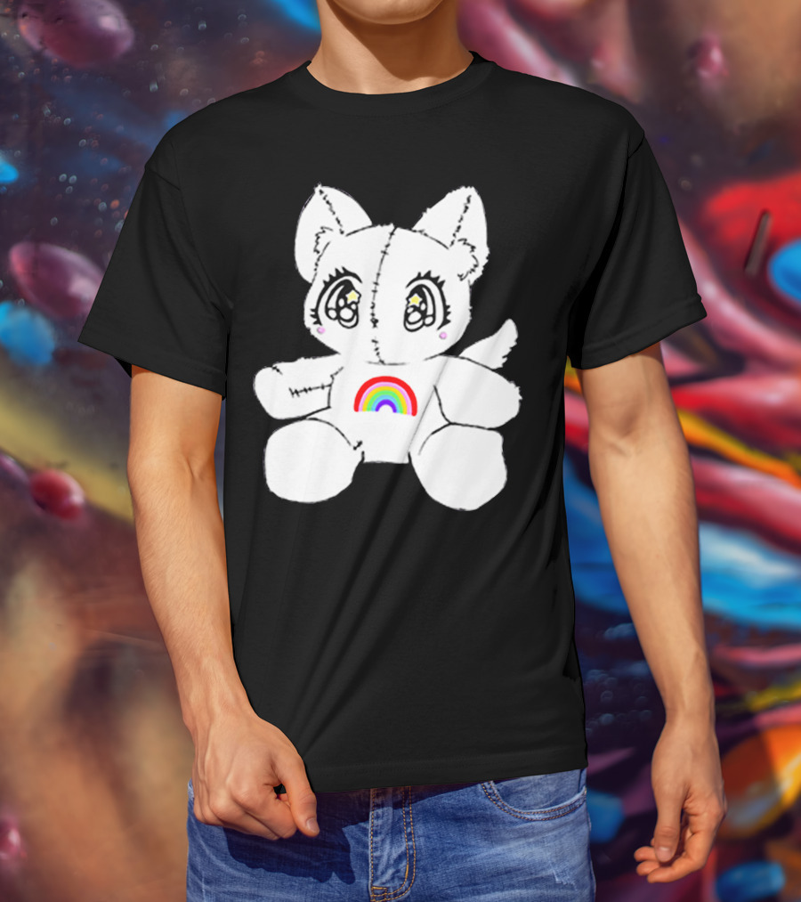 Slayyyter Rainbow Cat Plushie T-Shirt