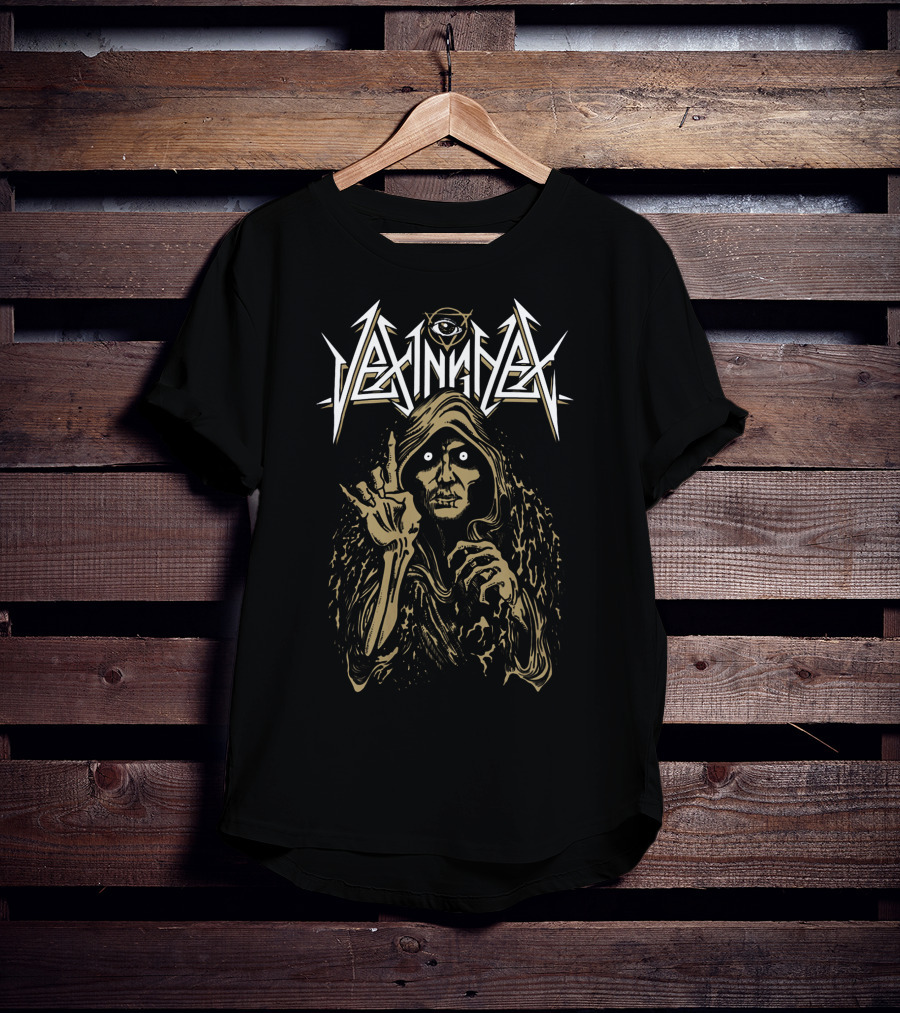 Vexinghex Third Eye Skeleton Cloaked Figure T-Shirt