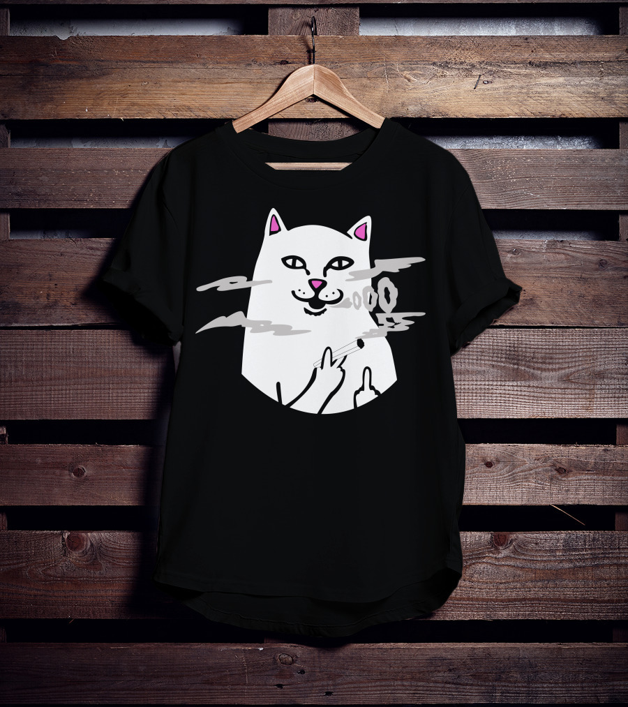 Bella Poarch Cat Smoking Middle Fingers T-Shirt