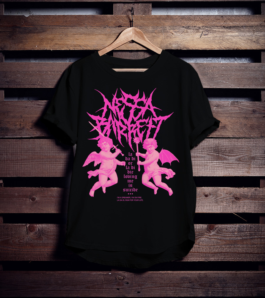 Nessa Barrett La Da Di Or La Di Die Loving Me Is Suicide Cherubs T-Shirt