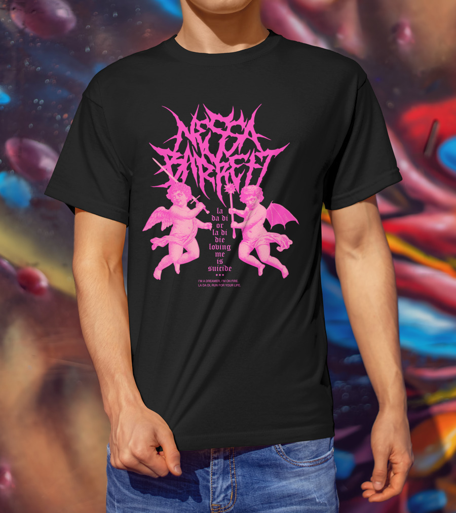 Nessa Barrett La Da Di Or La Di Die Loving Me Is Suicide Cherubs T-Shirt