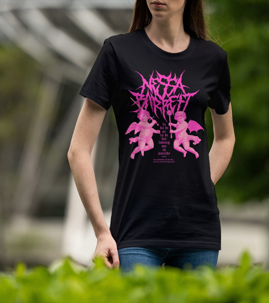 Nessa Barrett La Da Di Or La Di Die Loving Me Is Suicide Cherubs T-Shirt