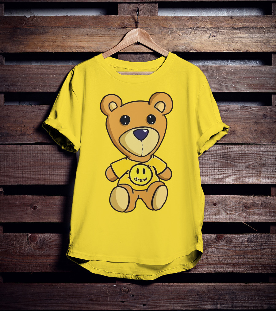 Drew House Teddy Bear Yellow Turtleneck T-Shirt