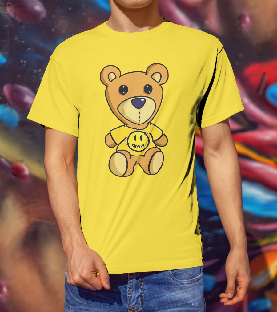 Drew House Teddy Bear Yellow Turtleneck T-Shirt