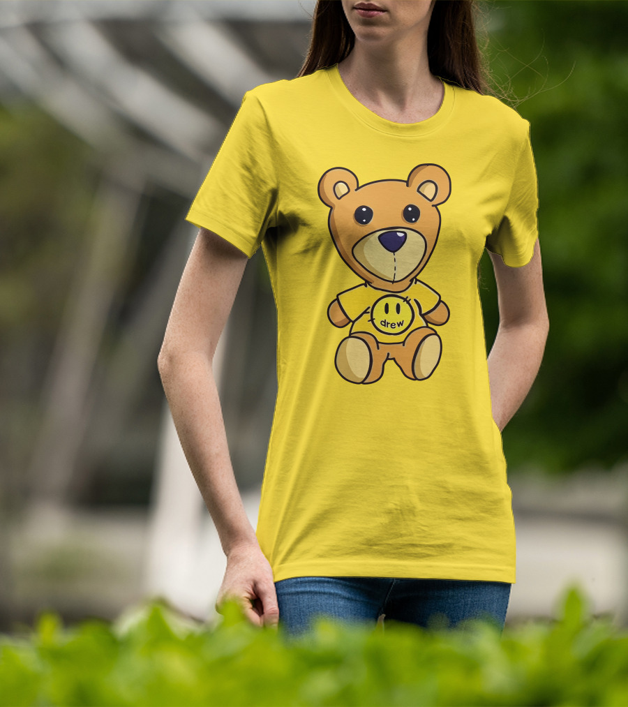 Drew House Teddy Bear Yellow Turtleneck T-Shirt