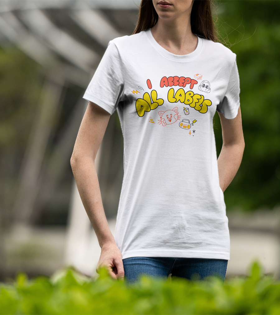 I Accept All Labels Turning Red Merch Pixar T-Shirt