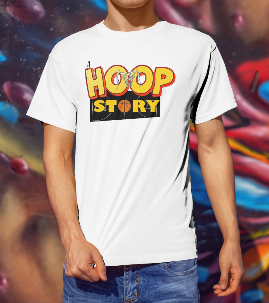 A Hoop Story Basketball Court T-Shirt