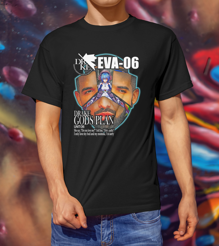 DRAKE EVA-06 GODS PLAN UNIT 06 T-Shirt