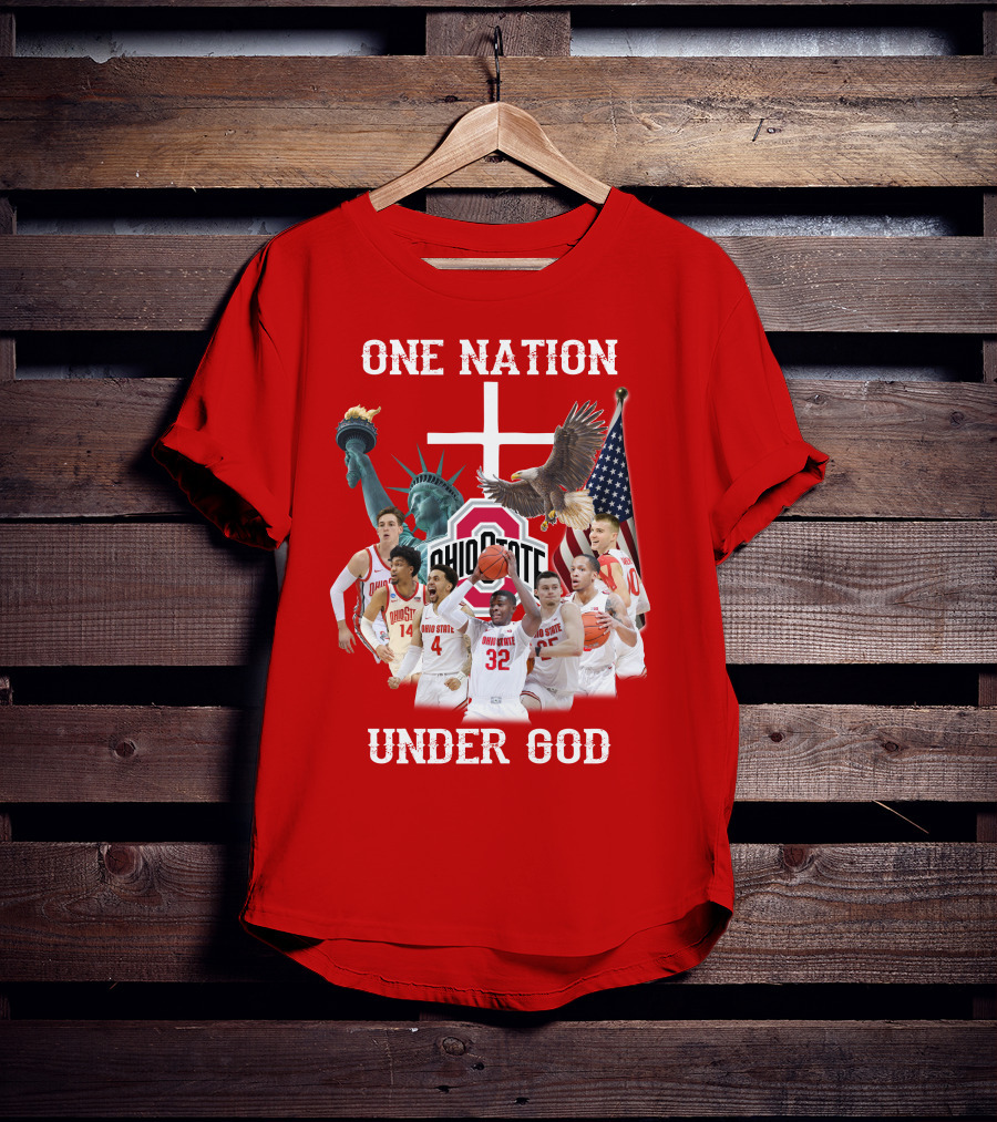 Ohio State Basketball One Nation Under God T-Shirt