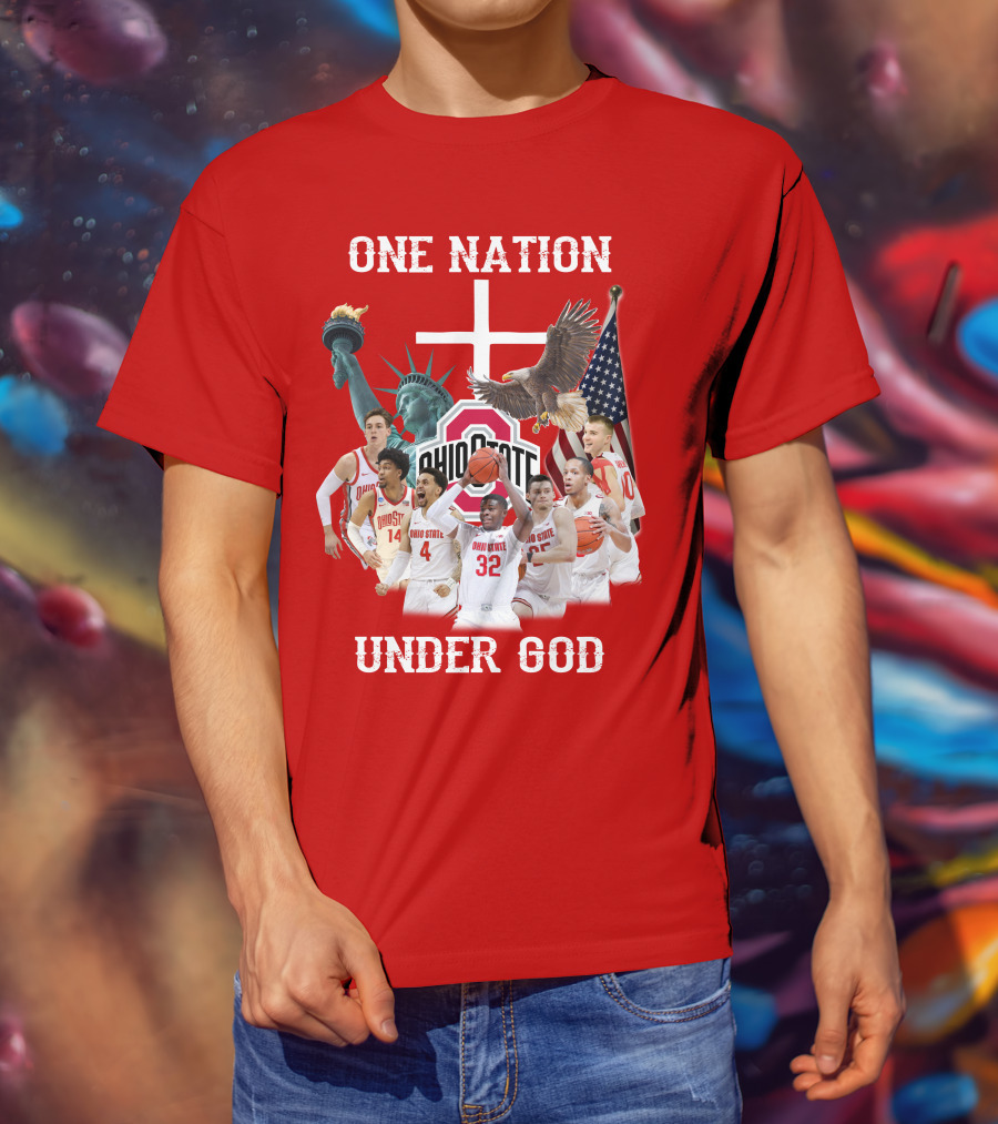 Ohio State Basketball One Nation Under God T-Shirt
