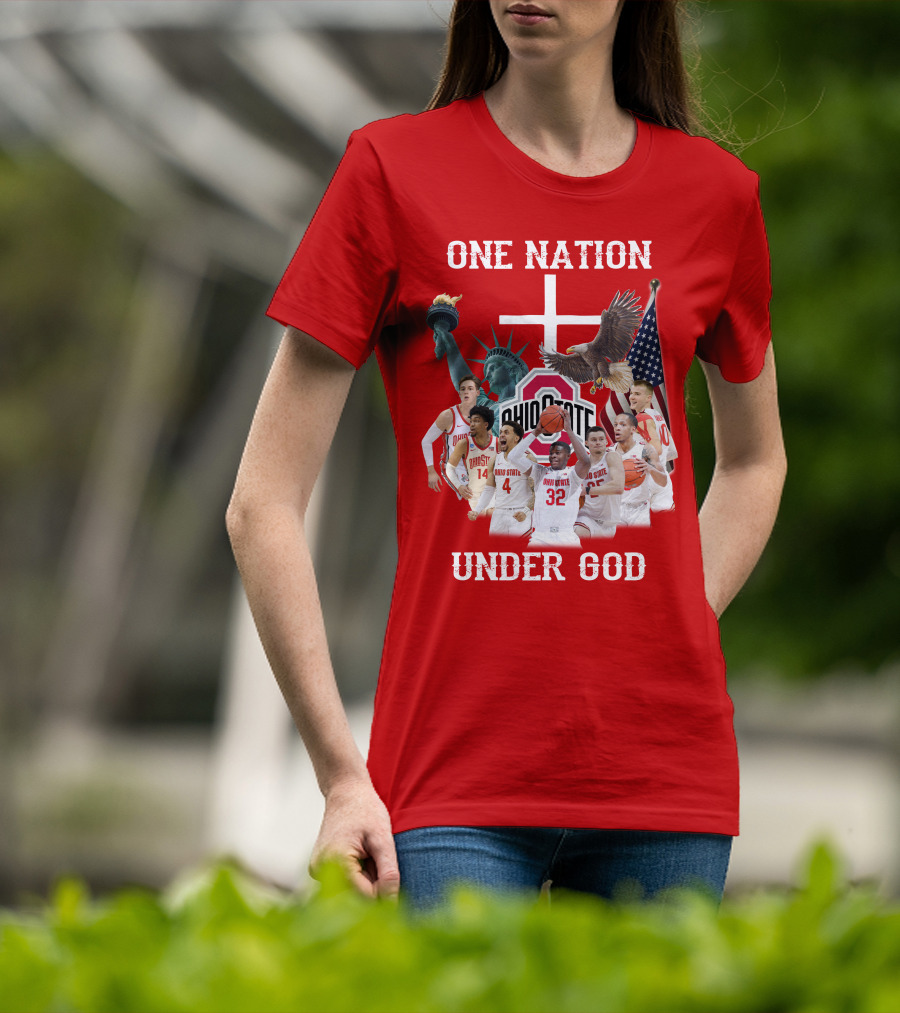 Ohio State Basketball One Nation Under God T-Shirt