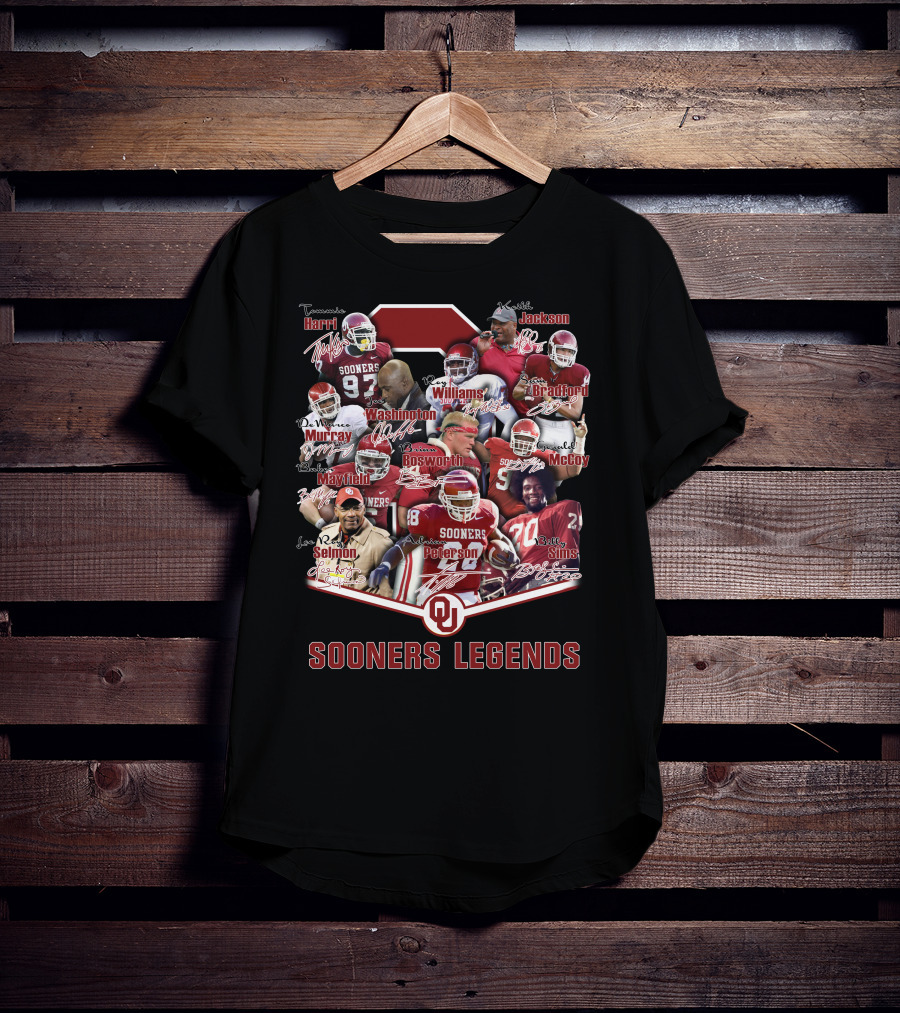 Sooners Legends Peterson Mayfield Murray Bosworth Sims T-Shirt
