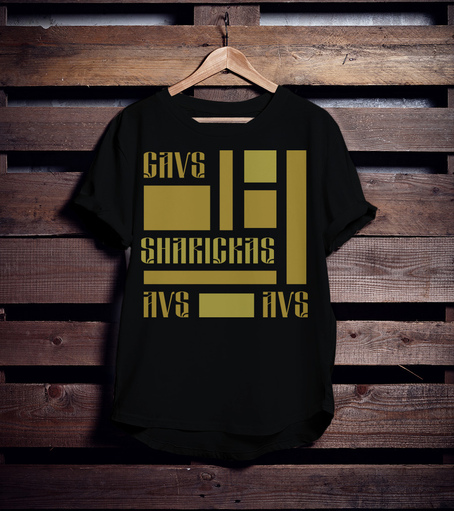 CAVS SHARICKAS AVS AVS Unique Lettering T-Shirt