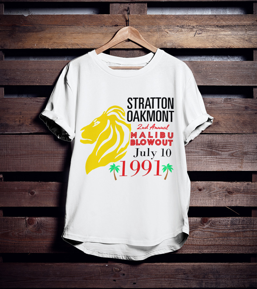 Stratton Oakmont 2nd Annual Malibu Blowout July 10 1991 T-Shirt