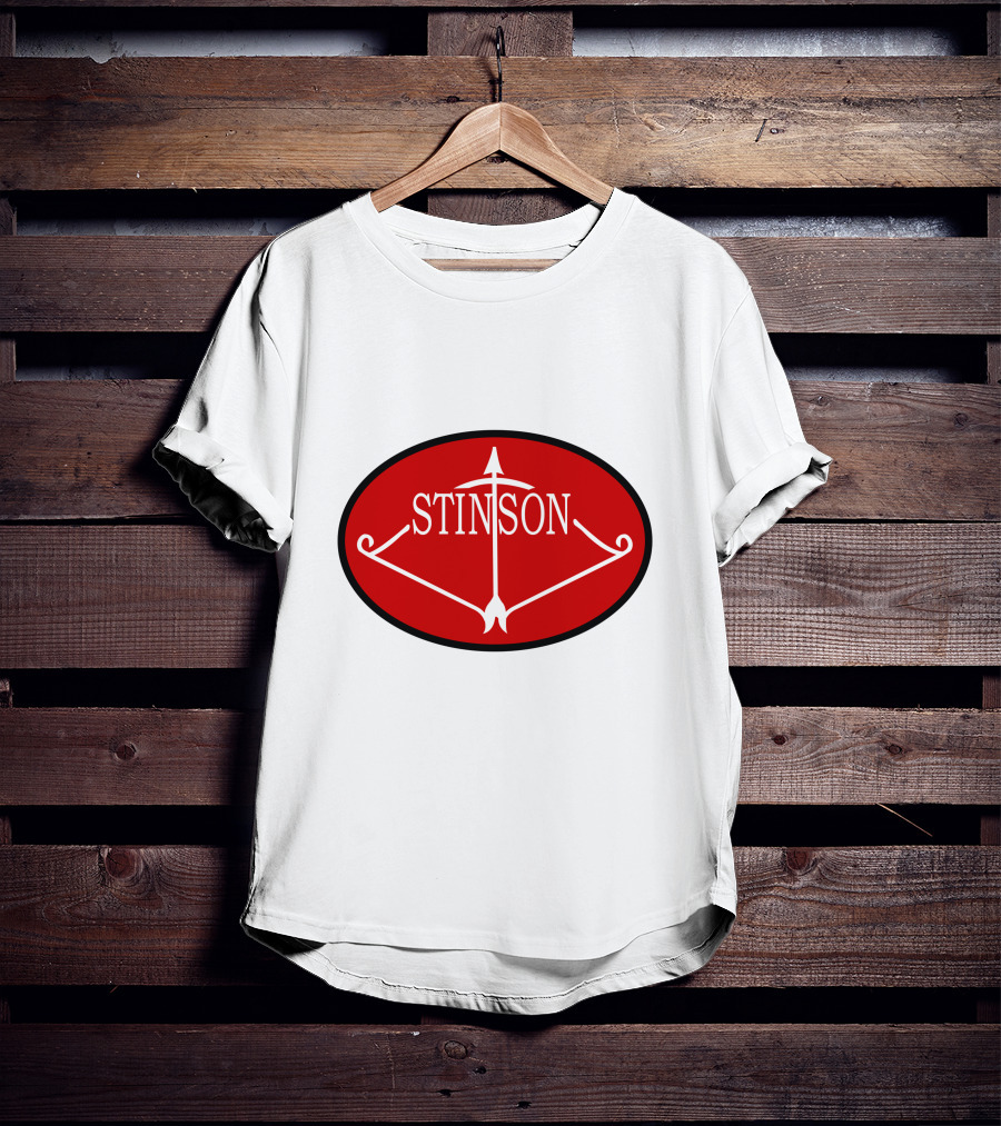 Stinson Aircraft Company Red Oval Emblem T-Shirt