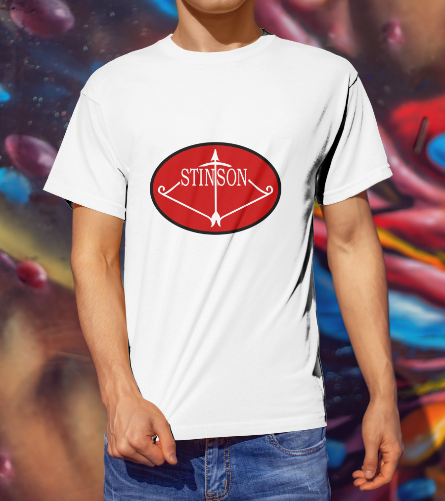 Stinson Aircraft Company Red Oval Emblem T-Shirt