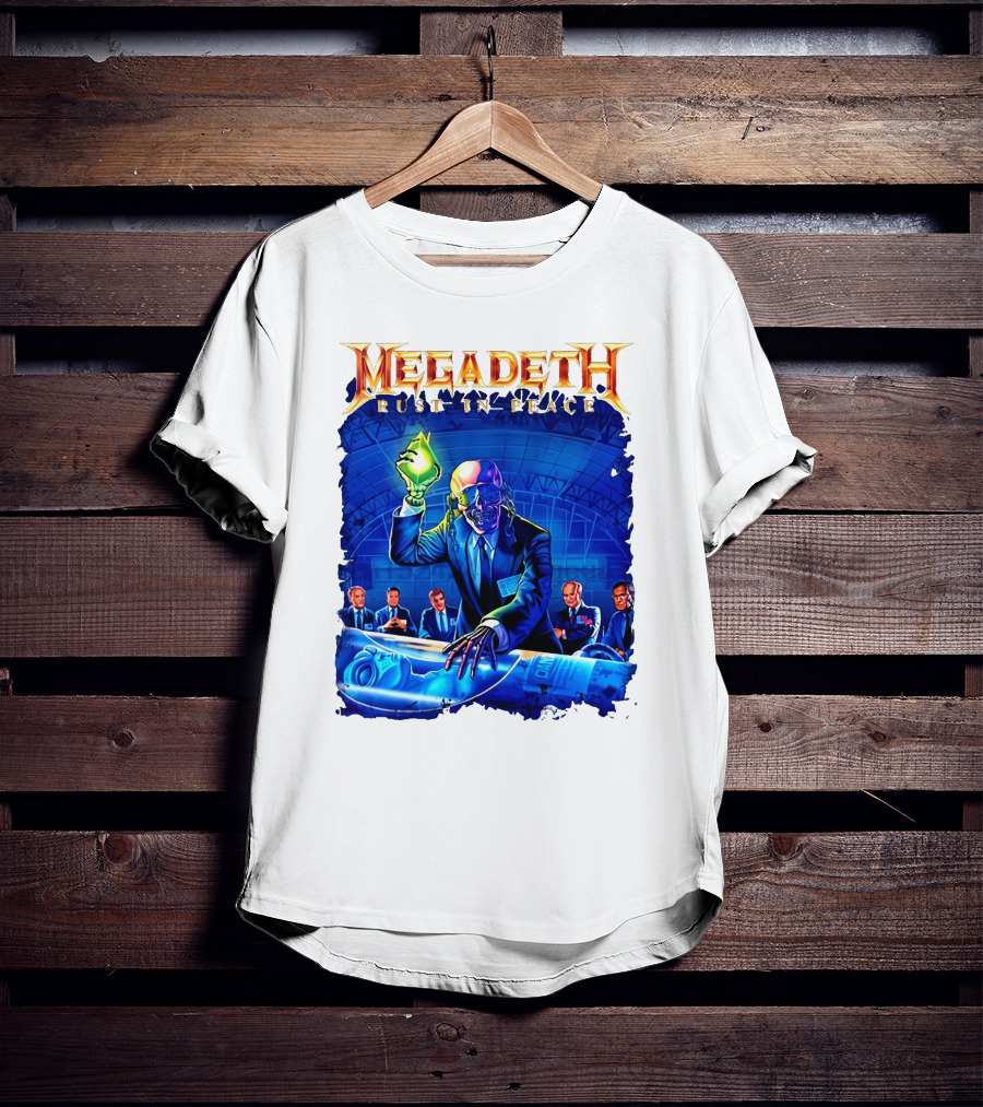 Plus Size Megadeth Rust In Peace M234xl M494 Raglan Summer T-Shirt