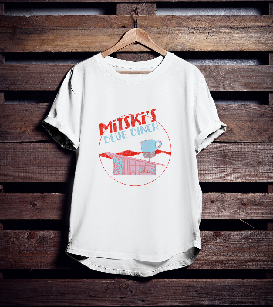 Mitski's Blue Diner Retro Mug And Building T-Shirt