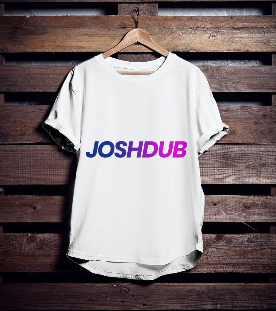 Joshdub Gradient Logo Men T-Shirt