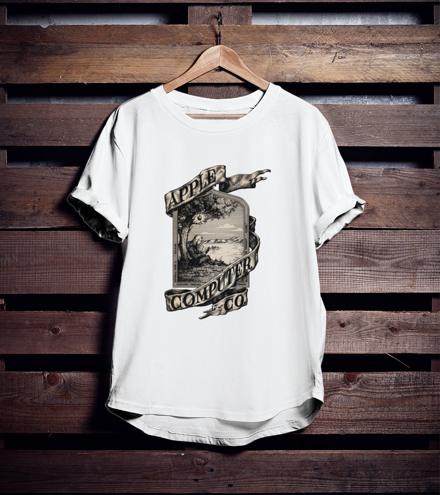 Apple Computer Co Vontag Throgh Stramme Minde Newton Xtanding T-Shirt