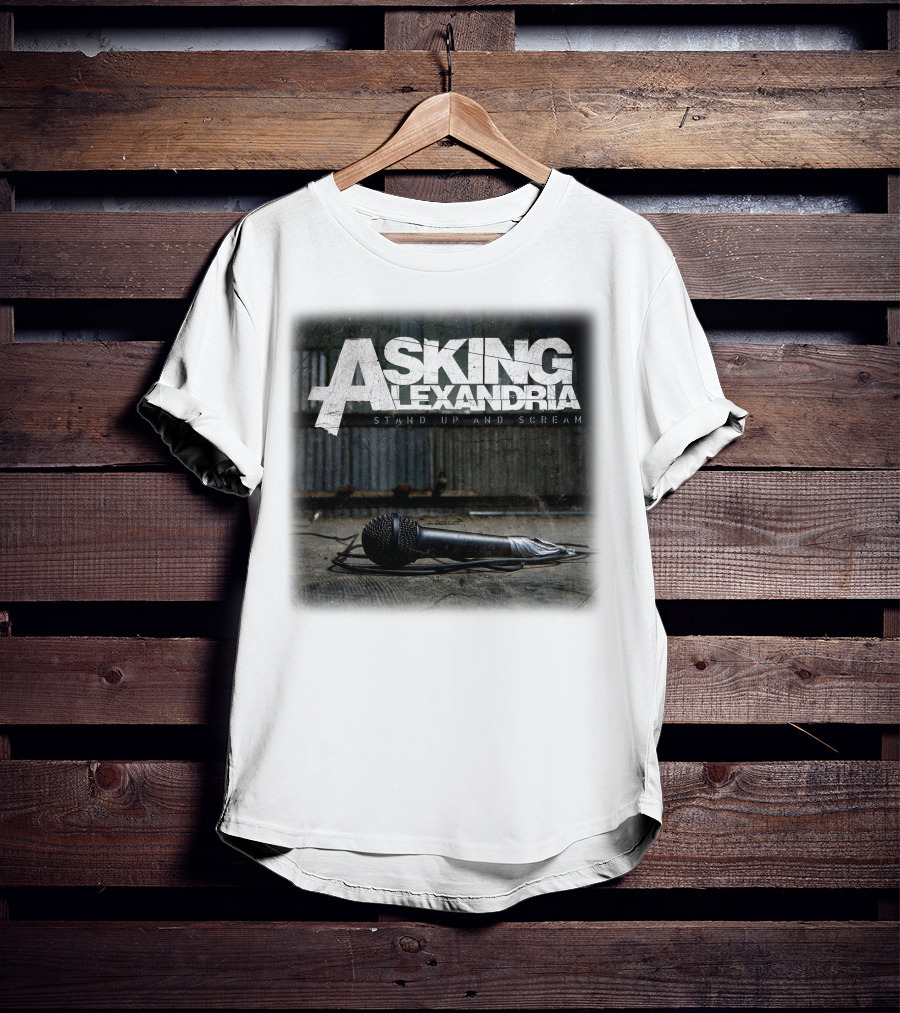 Asking Alexandria Stand Up And Scream Microphone Scene T-Shirt