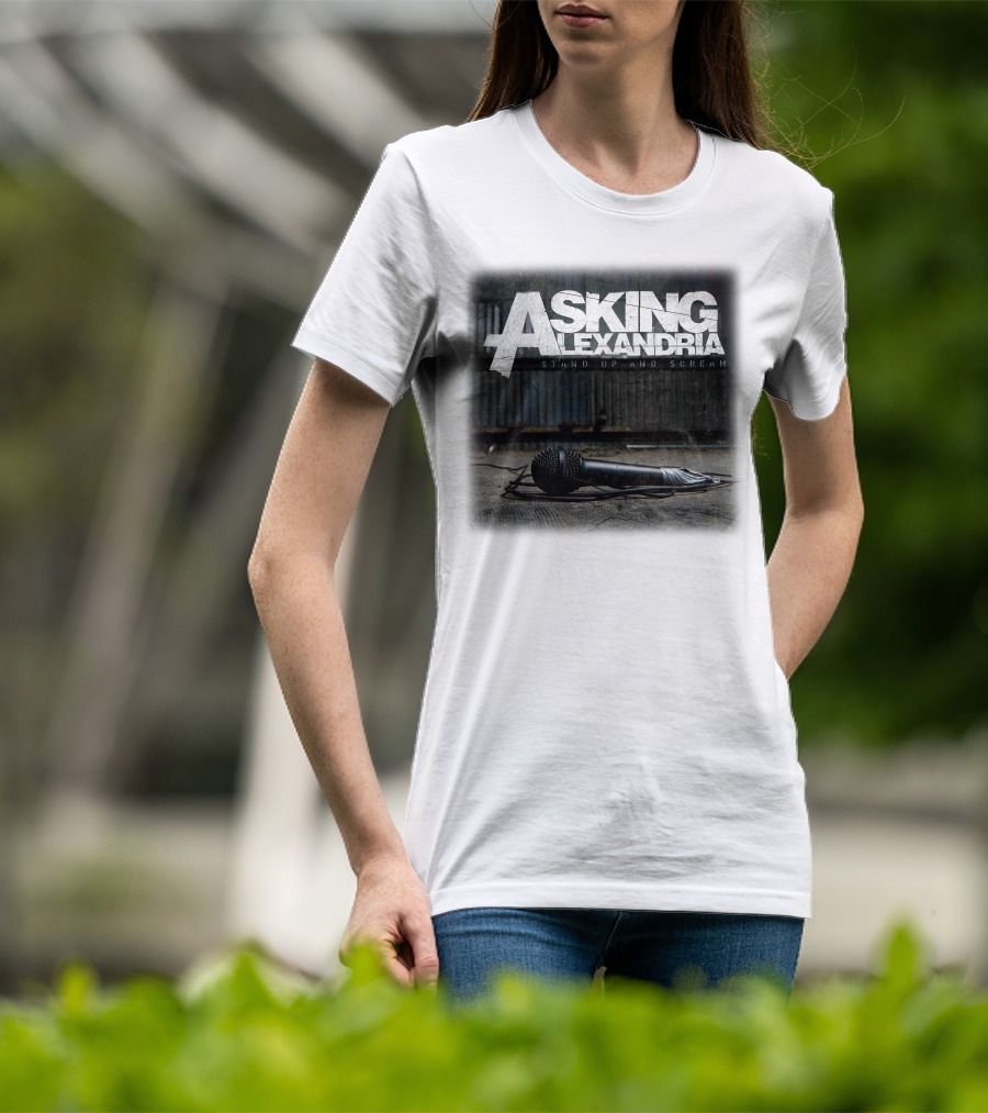Asking Alexandria Stand Up And Scream Microphone Scene T-Shirt