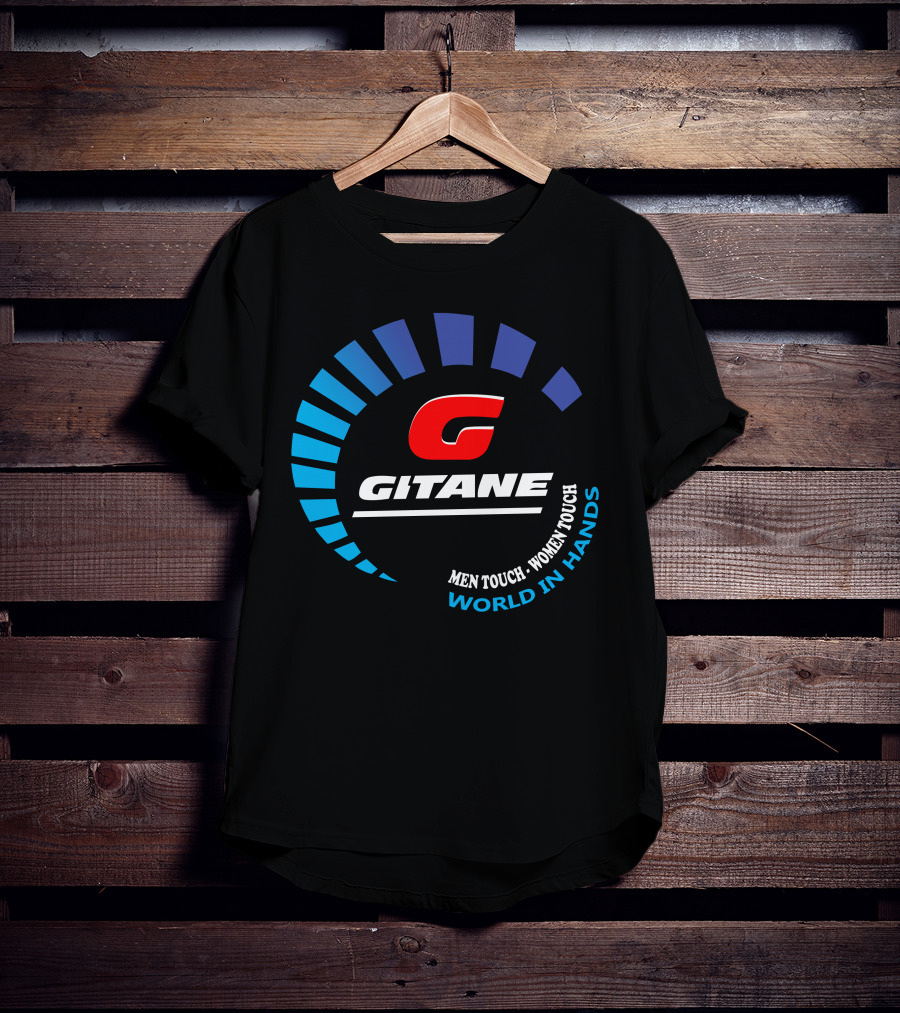 GITANE Men Touch Women Touch World In Hands T-Shirt