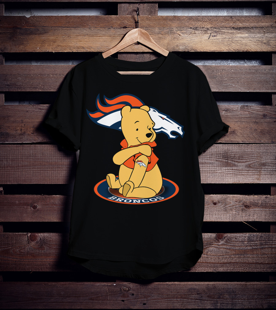 Pooh Broncos Denver Fusion T-Shirt