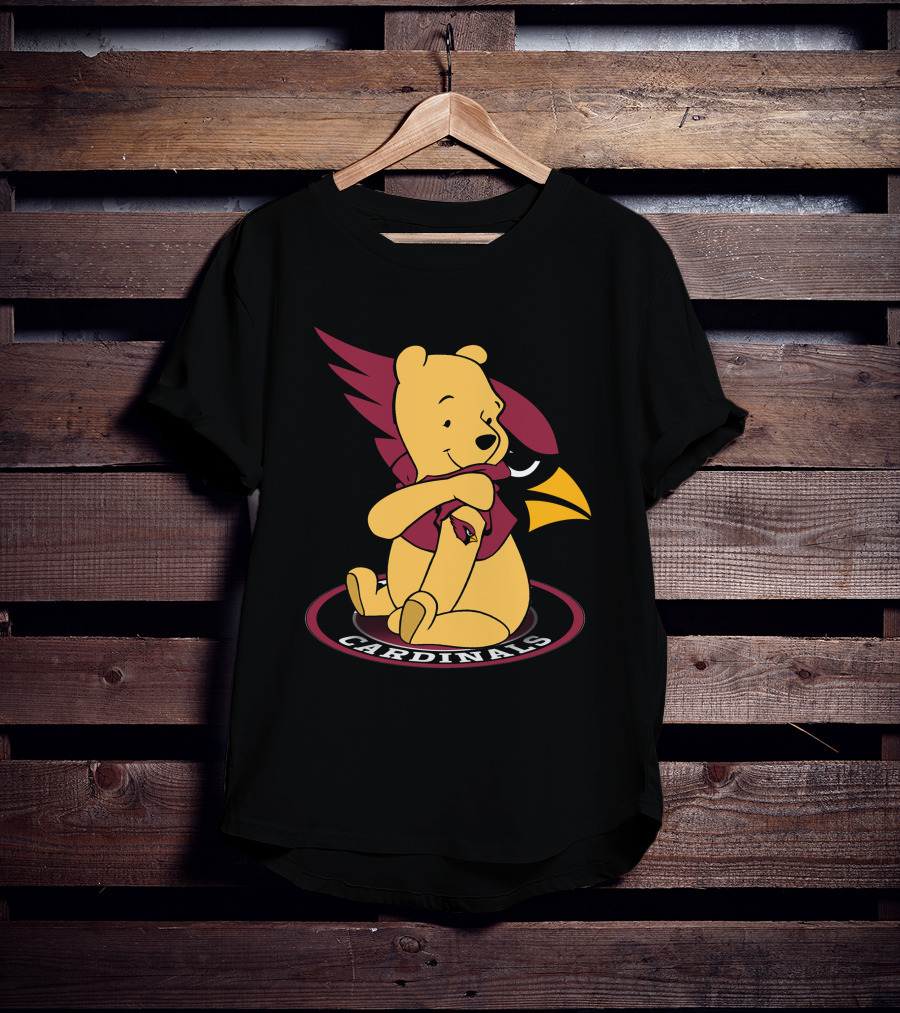 Pooh Cardinals Embracing Iconic Bird T-Shirt