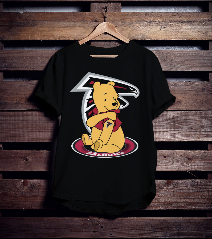 Winnie The Pooh Atlanta Falcons Crossover Fan T-Shirt