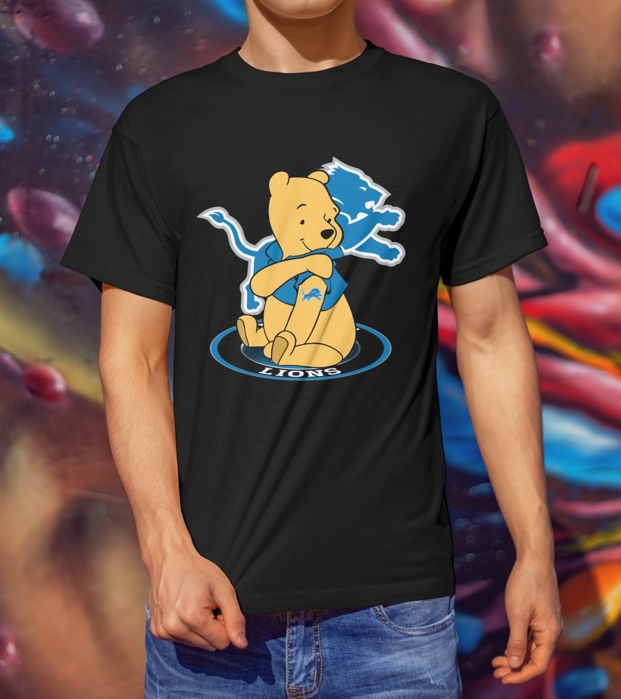 Lions Pooh Bear Detroit Crossover T-Shirt