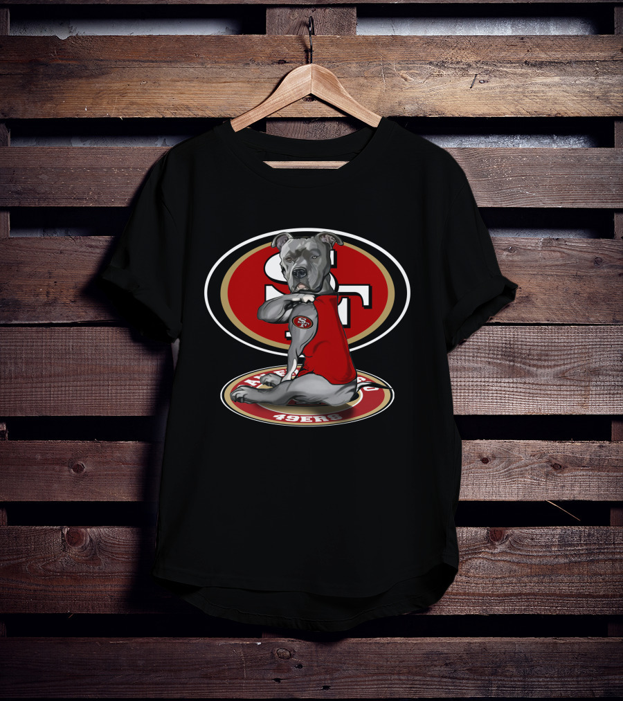DOG NFL 49ers Pitbull SFC 49ers SF T-Shirt