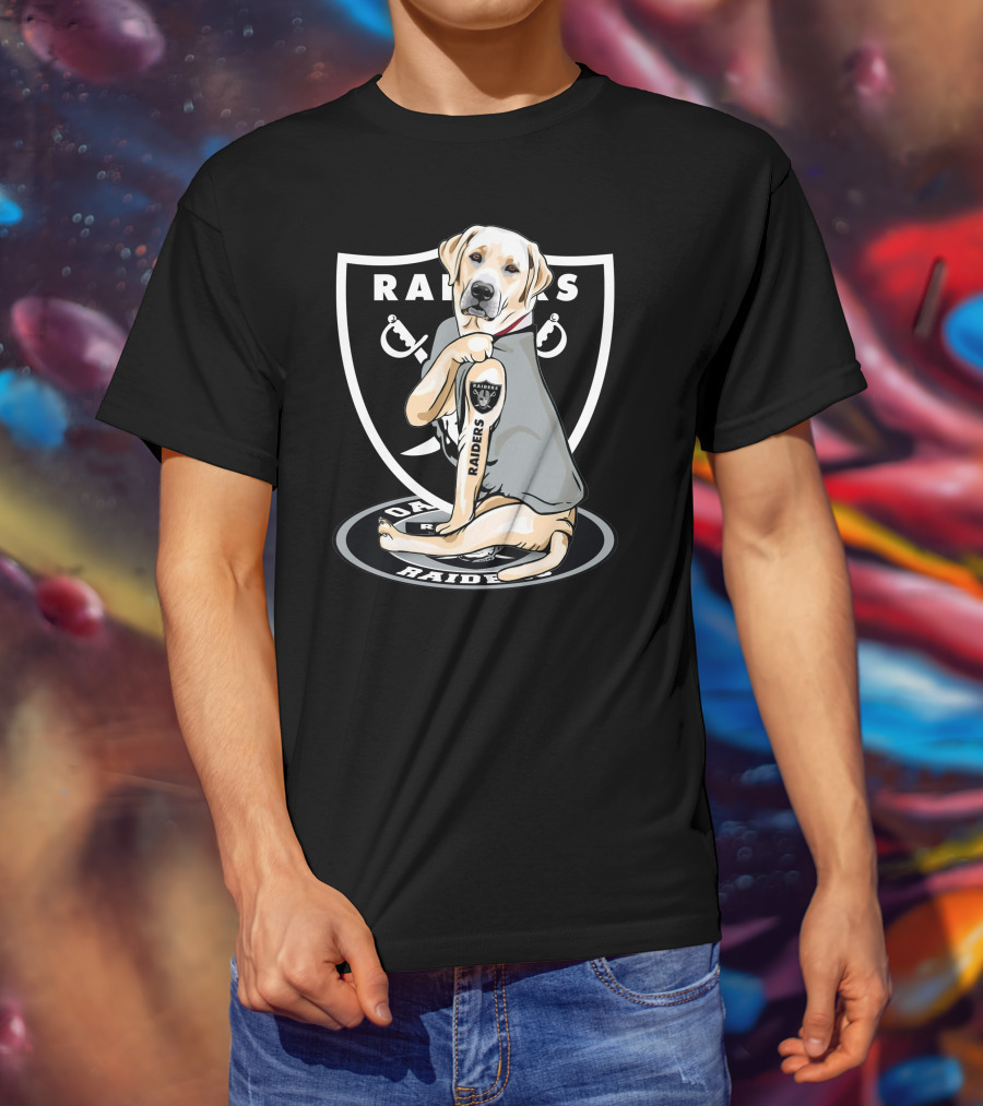 Las Vegas Raiders Labrador Dog Mascot T-Shirt