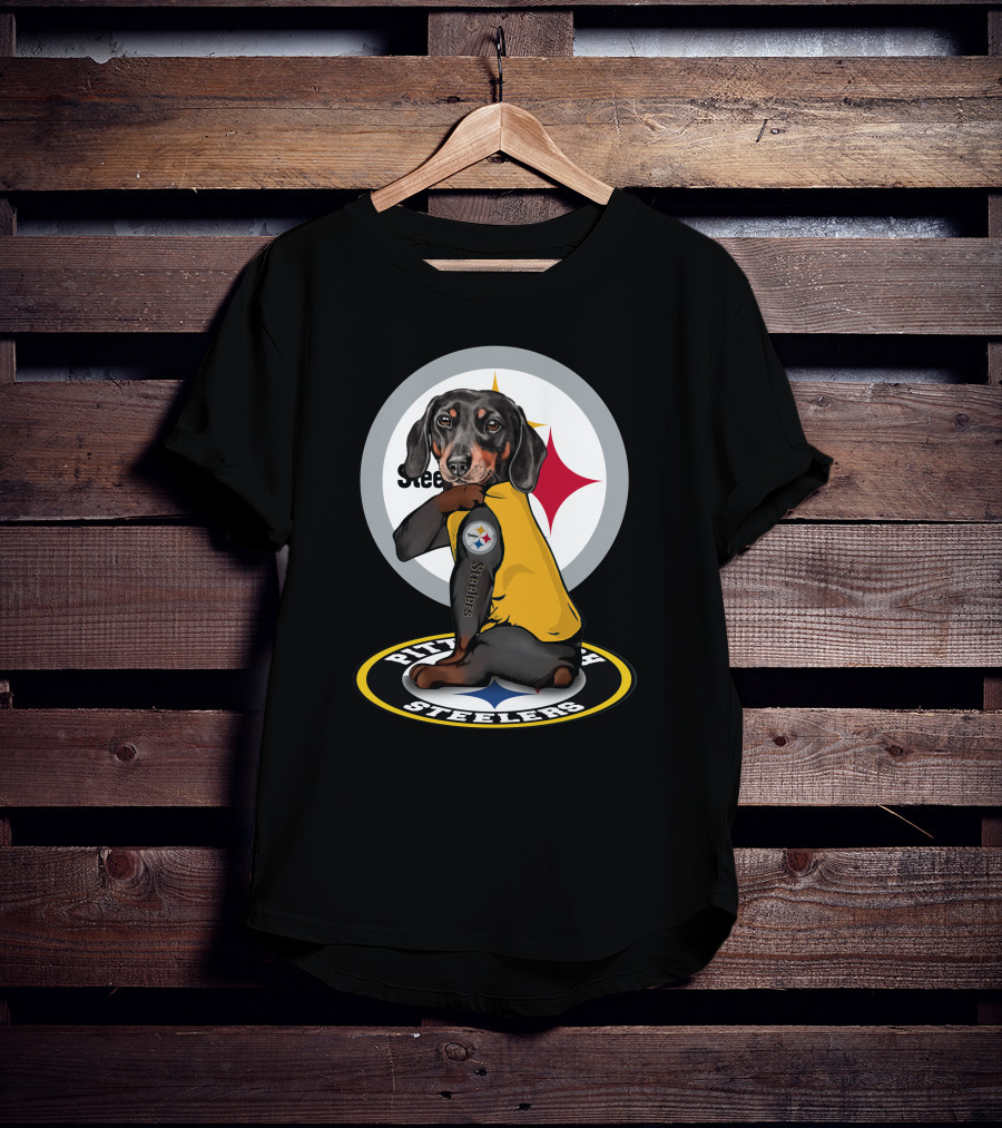 Steelers Dachshunds NFL T-Shirt