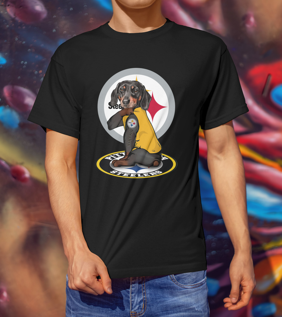 Steelers Dachshunds NFL T-Shirt