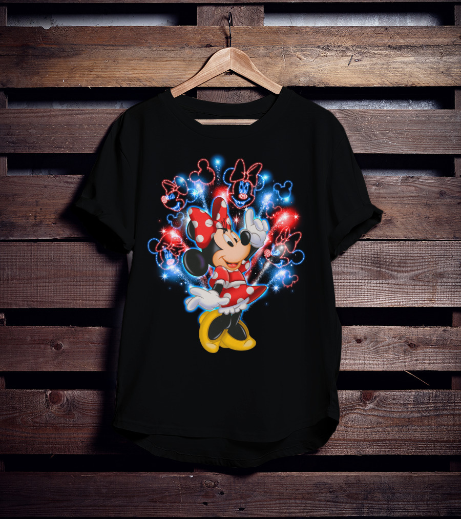 Minnie Mouse Firework Celebration Disney Magic T-Shirt