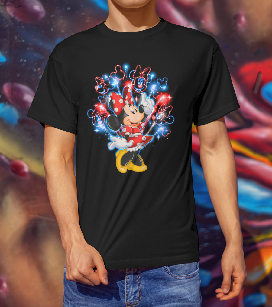 Minnie Mouse Firework Celebration Disney Magic T-Shirt