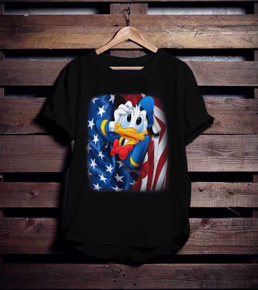 Donald Fourth Of July American Flag T-Shirt