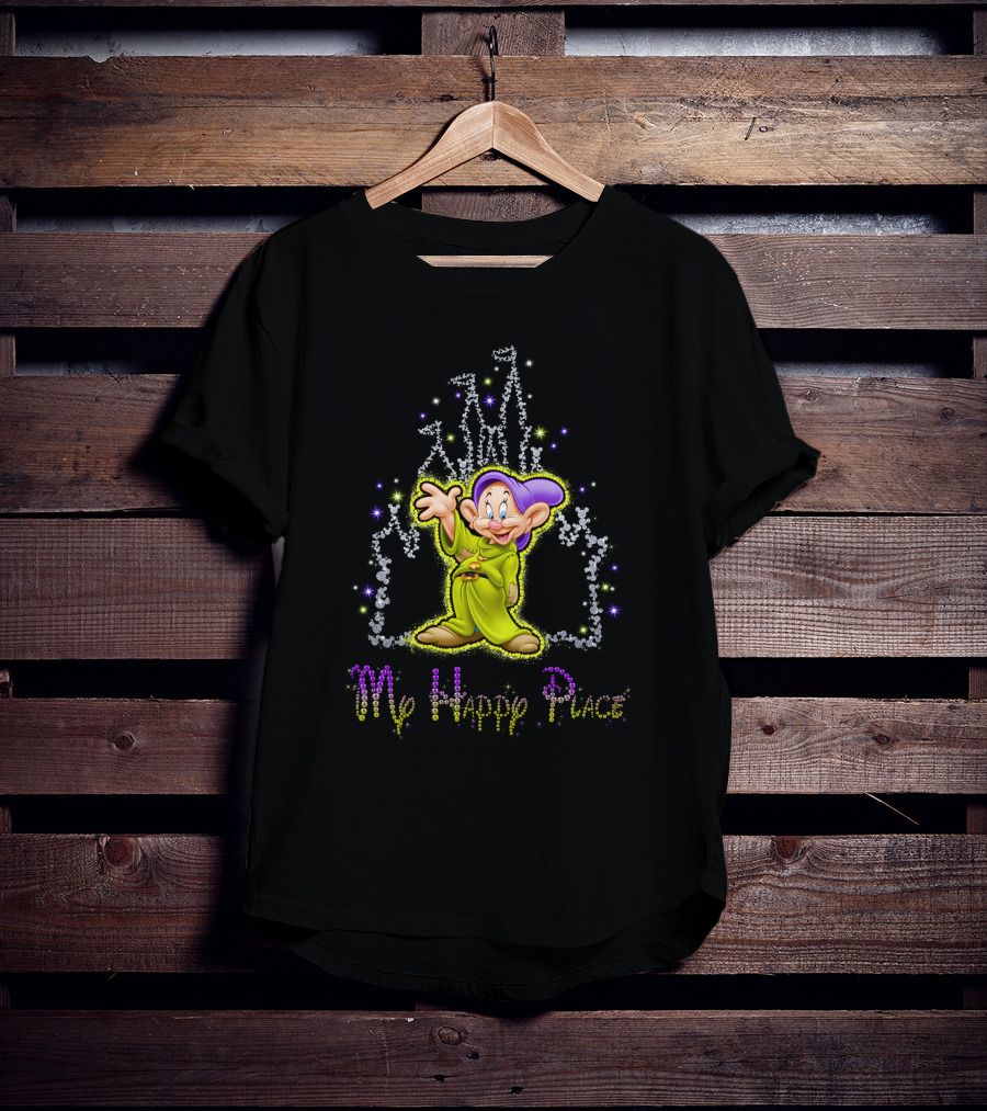 Dopey My Happy Place Sparkling Castle T-Shirt