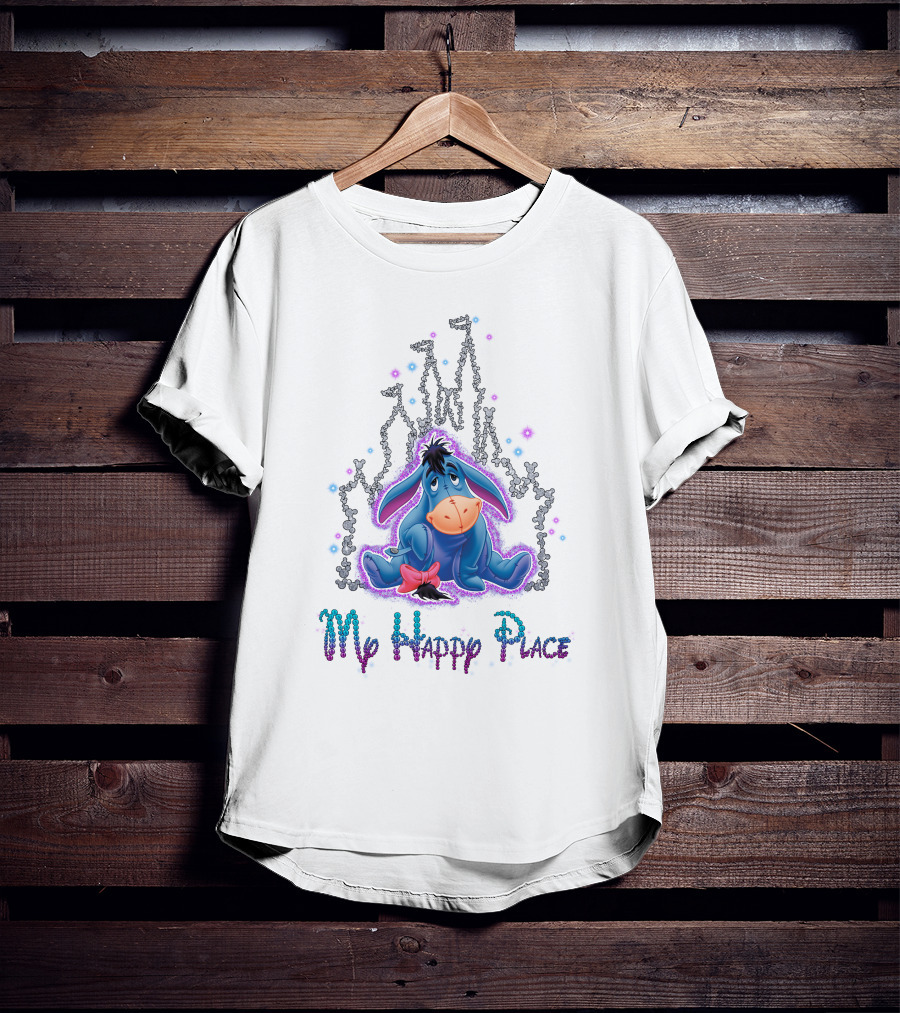 Eeyore My Happy Place Disney Castle T-Shirt