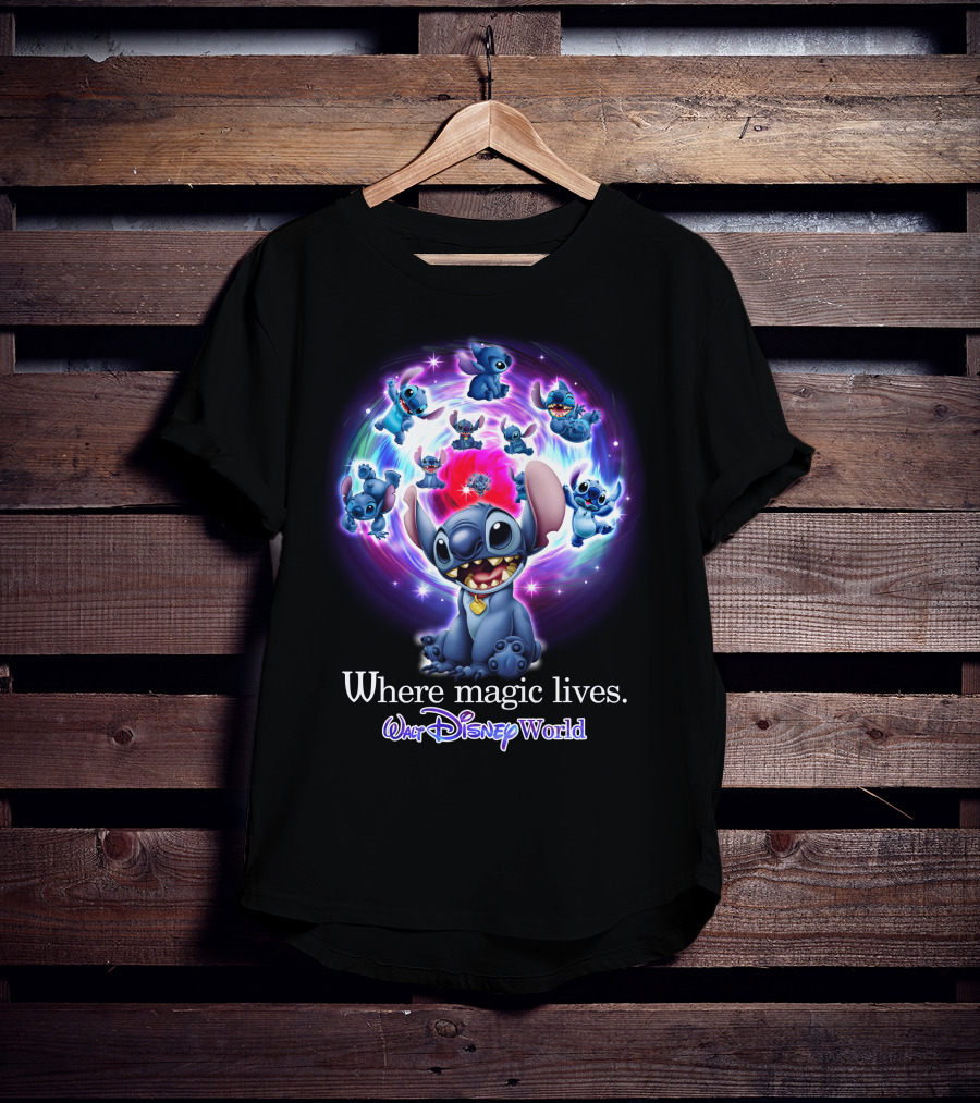 Where Magic Lives Walt Disney World Stitch T-Shirt