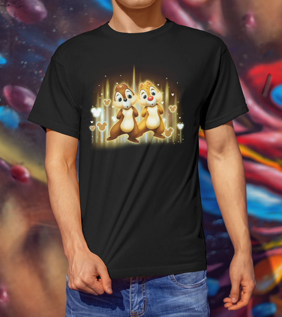 Chip And Dale Mickey Mouse Love T-Shirt